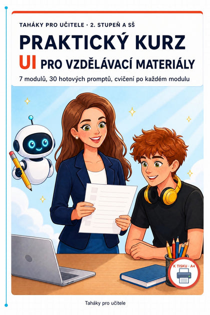 Praktický kurz UI pro vzdělávací materiály — obálka
